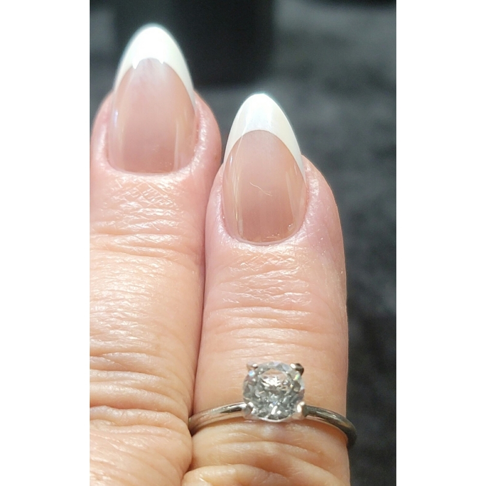 Cubic Zirconia Placeholder Engagement Ring Size 8